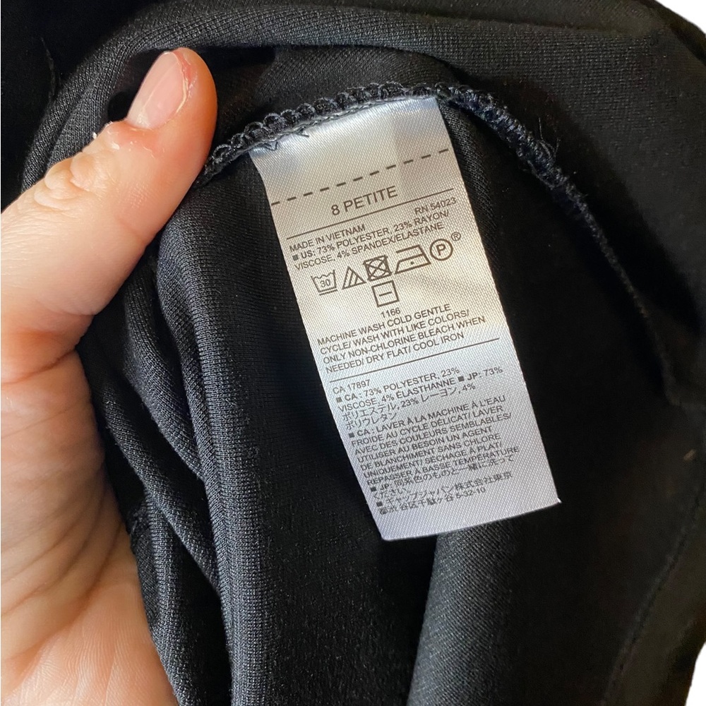 Banana Republic | NWT size 8 petite black dress - Picture 5 of 6
